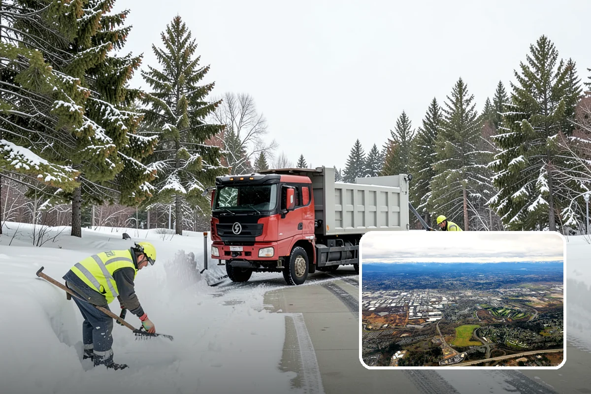 Snow Fence Installation in Kent, King County, WA - Reduces repeat plowing costs by controlling where snow accumulates