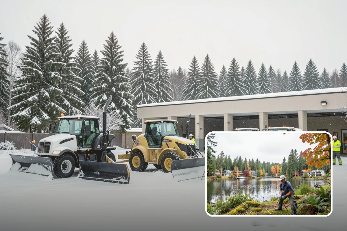 Snow Fence Installation in La Conner, Skagit County, WA - Reduces repeat plowing costs by controlling where snow accumulates
