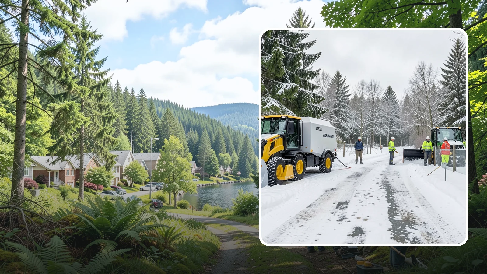 Snow Fence Installation in Lake Forest Park, King County, WA - We install snow fencing that catches drifting snow before it piles across your Western Washington driveways, walkways, and access...