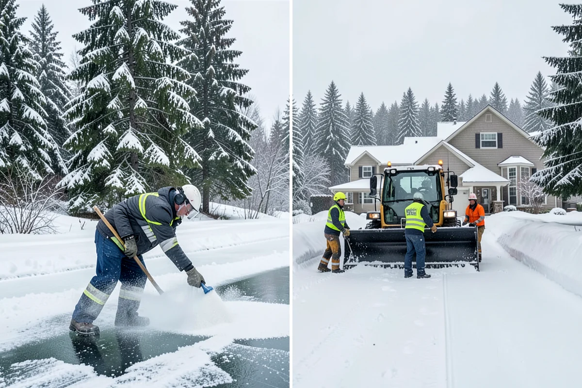 Snow Fence Installation in Lake Forest Park, King County, WA - We walk the property and map prevailing wind exposure and drift-prone approaches