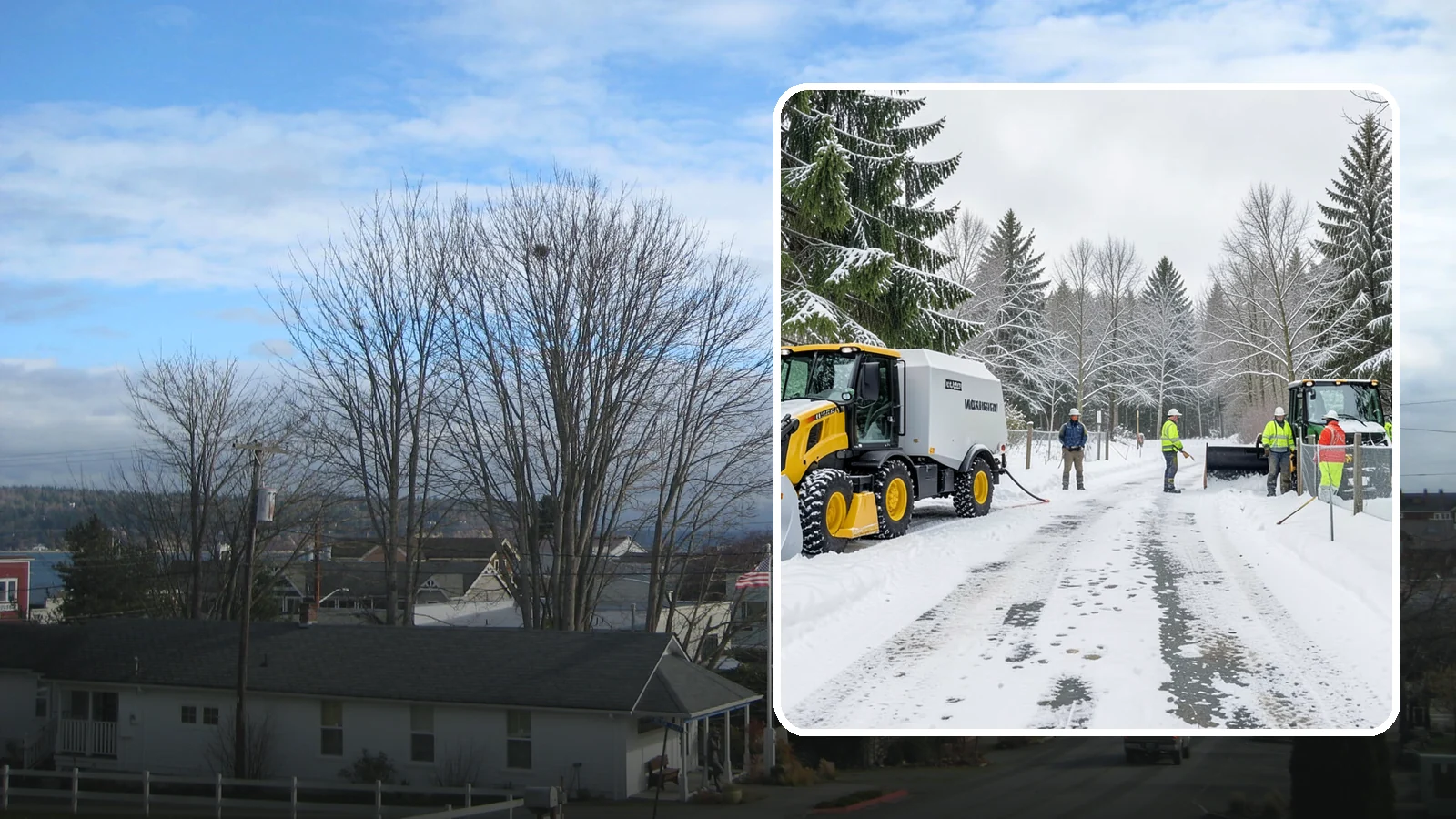 Snow Fence Installation in Langley, Island County, WA - We install snow fencing that catches drifting snow before it piles across your Western Washington driveways, walkways, and access...