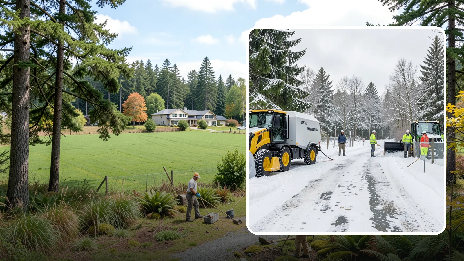 Snow Fence Installation in Lyman, Skagit County, WA - We install snow fencing that catches drifting snow before it piles across your Western Washington driveways, walkways, and access...