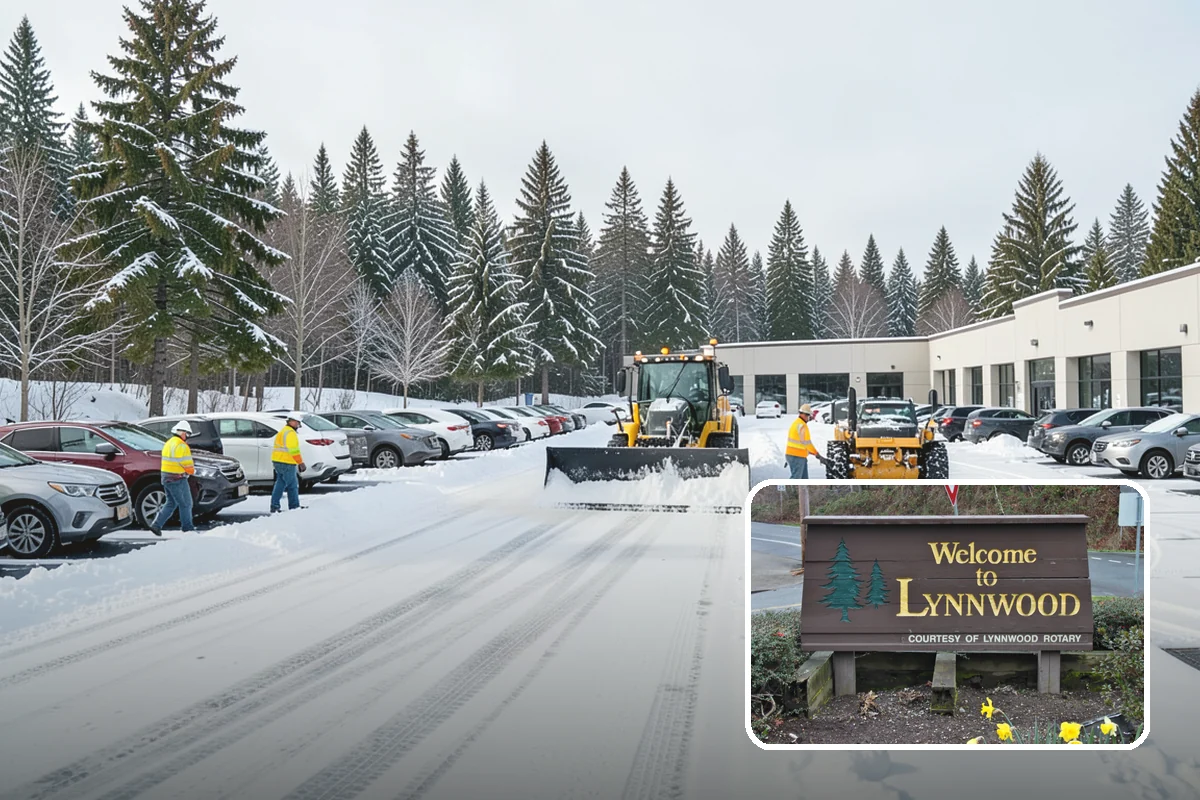 Snow Fence Installation in Lynnwood, Snohomish County, WA - Reduces repeat plowing costs by controlling where snow accumulates