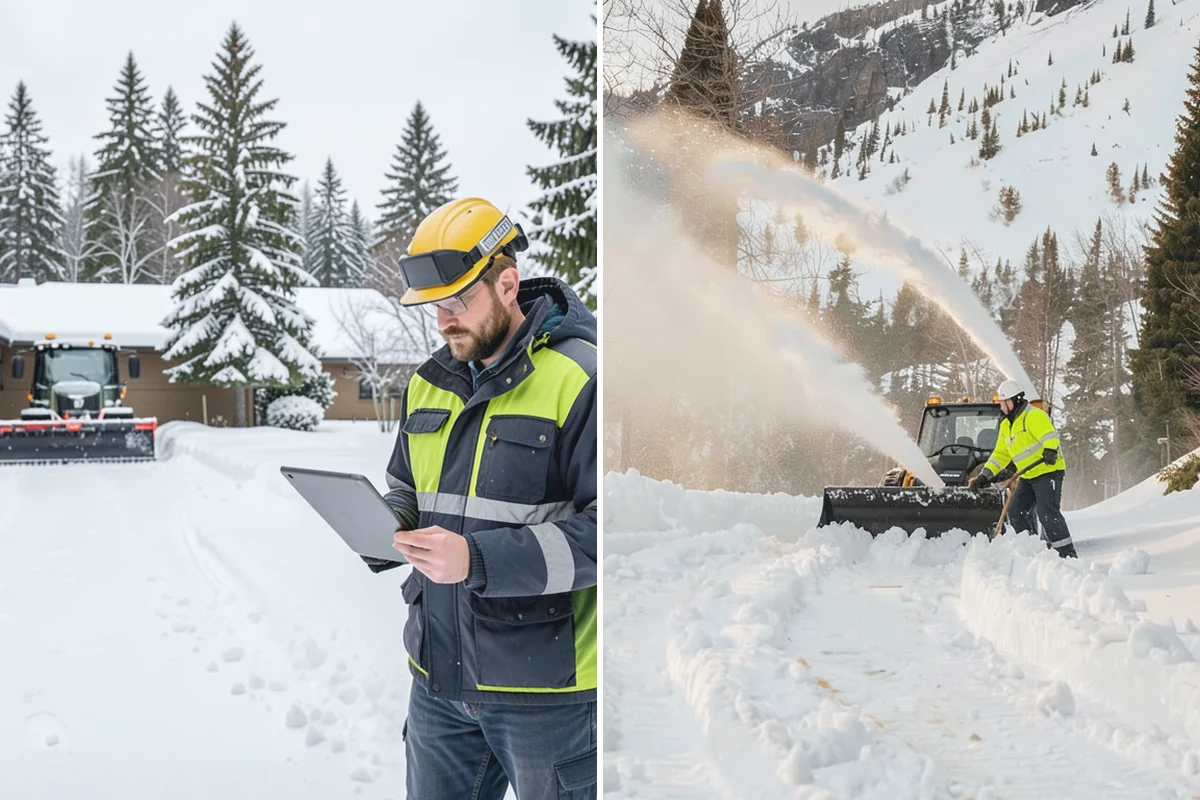 Snow Fence Installation in Medina, King County, WA - We walk the property and map prevailing wind exposure and drift-prone approaches
