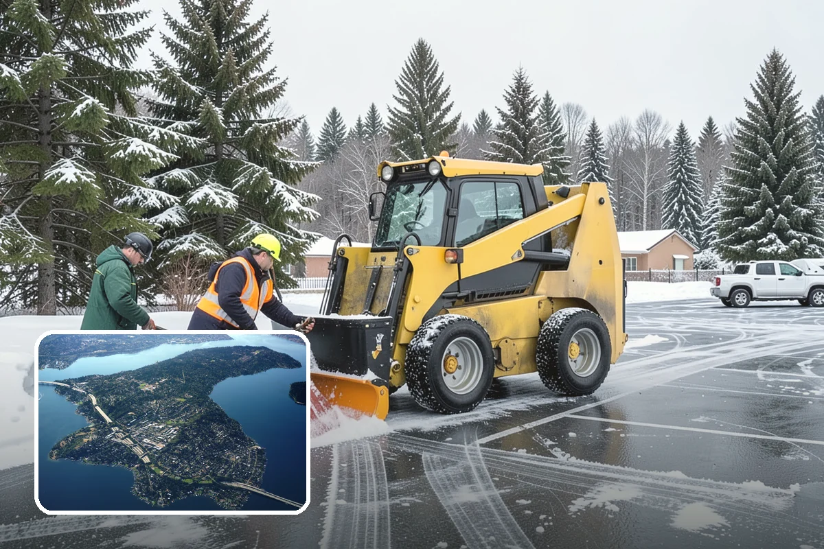 Snow Fence Installation in Mercer Island, King County, WA - Reduces repeat plowing costs by controlling where snow accumulates