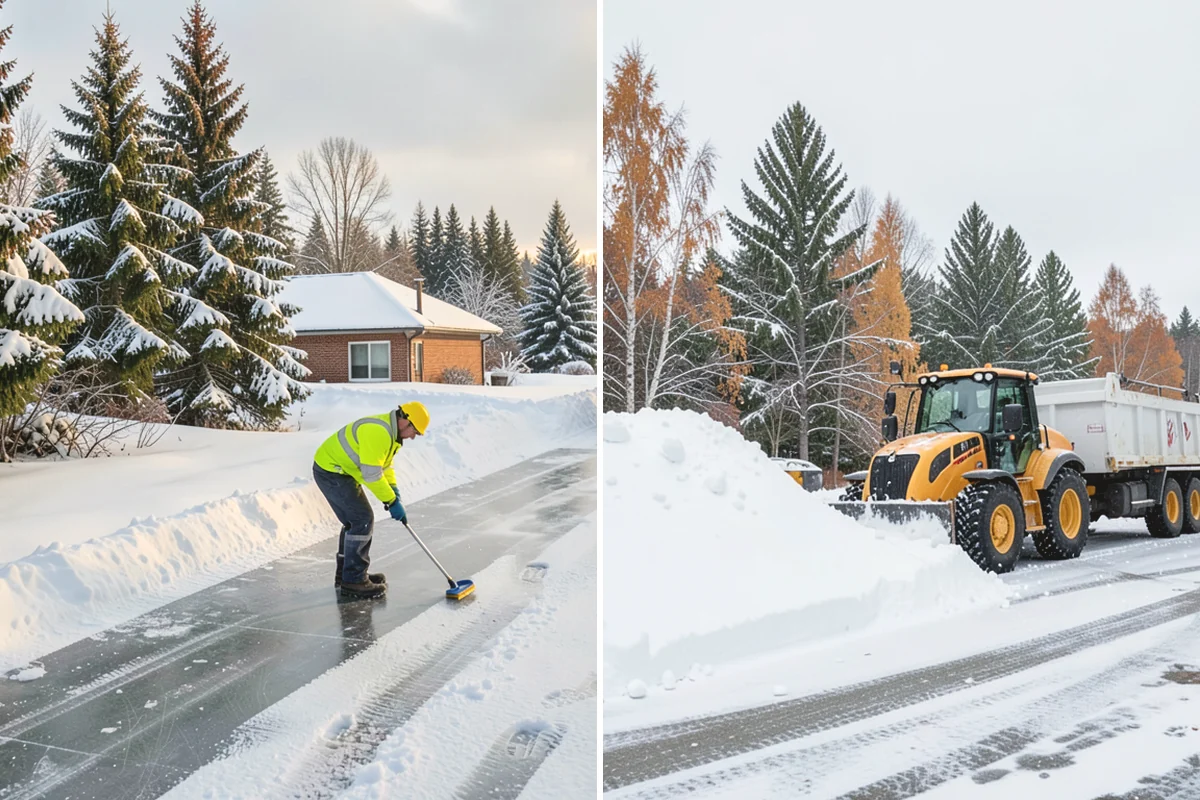 Snow Fence Installation in Mercer Island, King County, WA - We walk the property and map prevailing wind exposure and drift-prone approaches