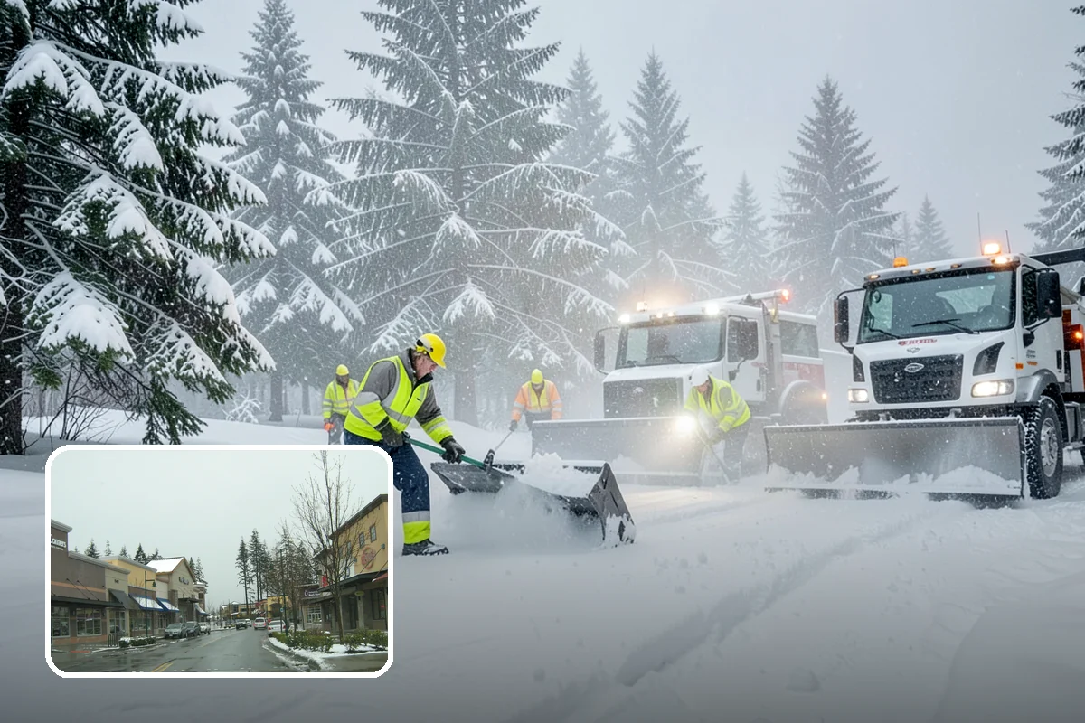 Snow Fence Installation in Mill Creek, Snohomish County, WA - Reduces repeat plowing costs by controlling where snow accumulates