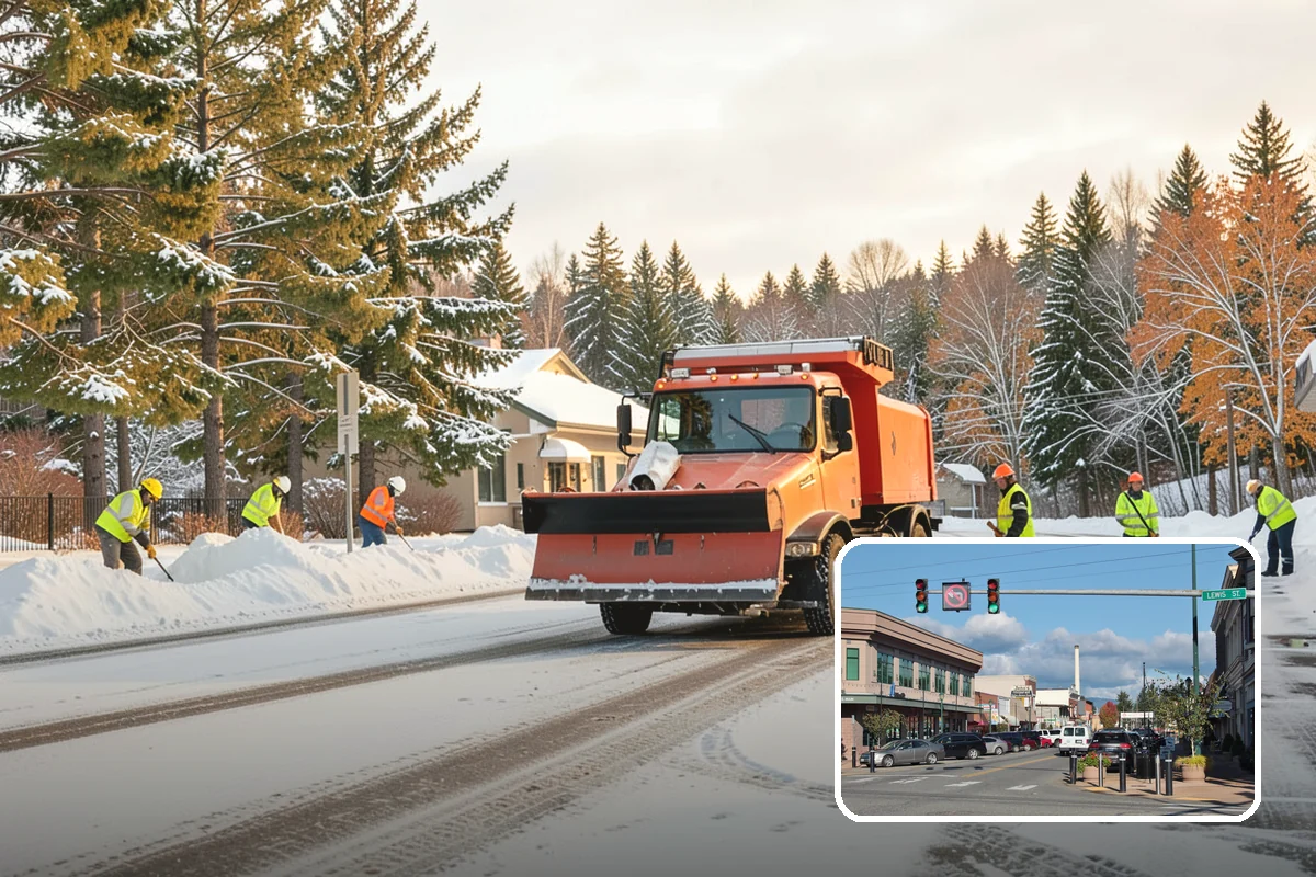 Snow Fence Installation in Monroe, Snohomish County, WA - Reduces repeat plowing costs by controlling where snow accumulates