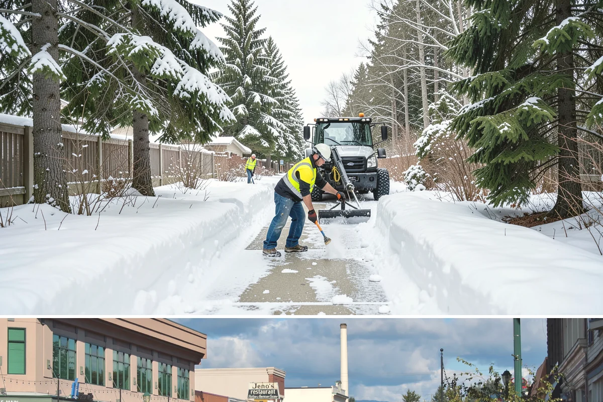 Snow Fence Installation in Monroe, Snohomish County, WA - We install snow fencing in late October or November before the first arctic outflow, and remove it once the risk of hard freezes...
