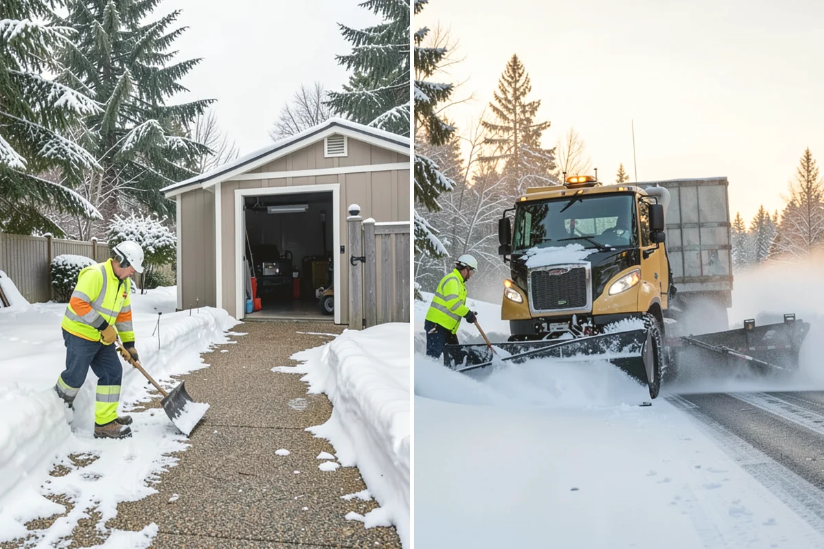 Snow Fence Installation in Mountlake Terrace, Snohomish County, WA - We walk the property and map prevailing wind exposure and drift-prone approaches