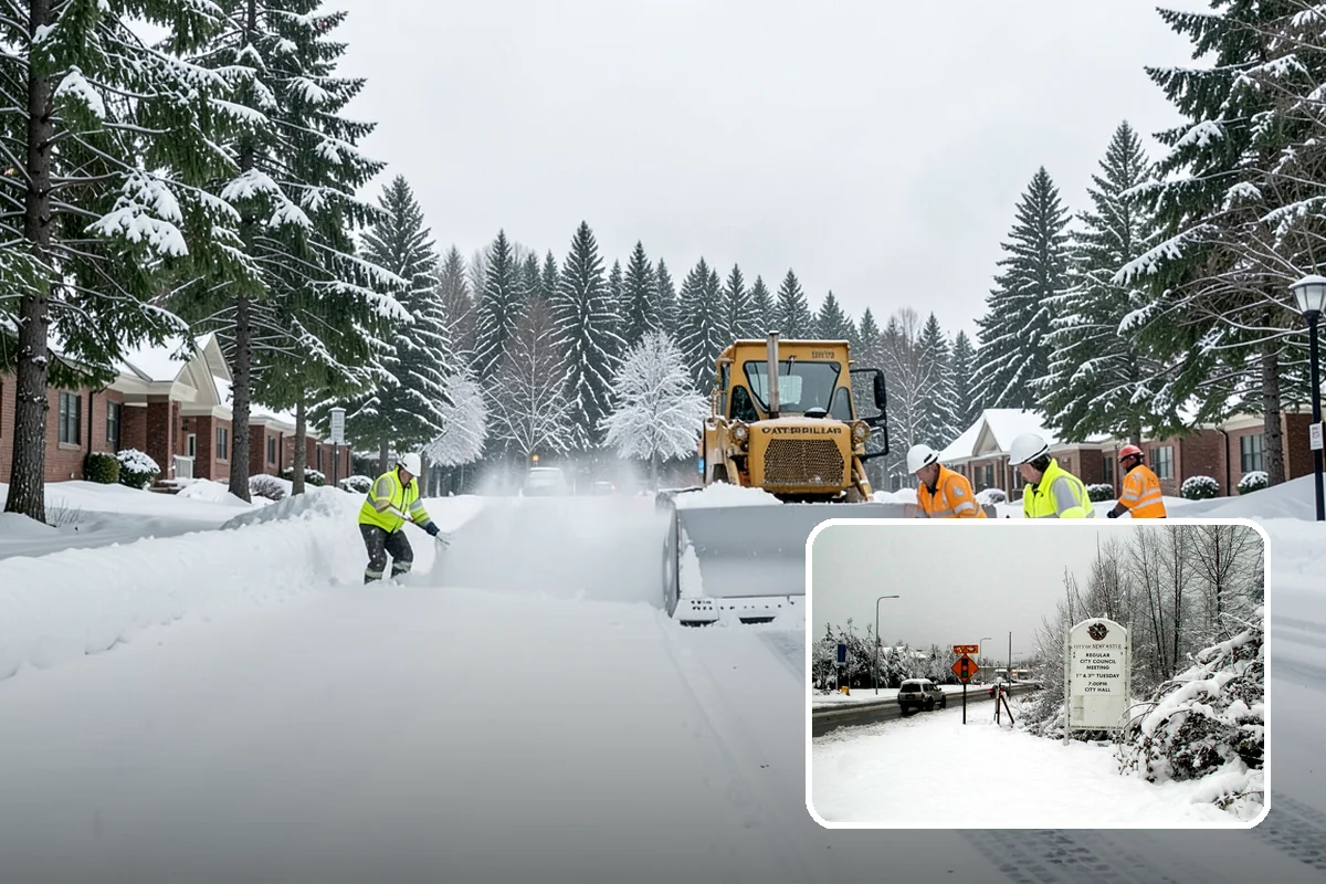 Snow Fence Installation in Newcastle, King County, WA - Reduces repeat plowing costs by controlling where snow accumulates
