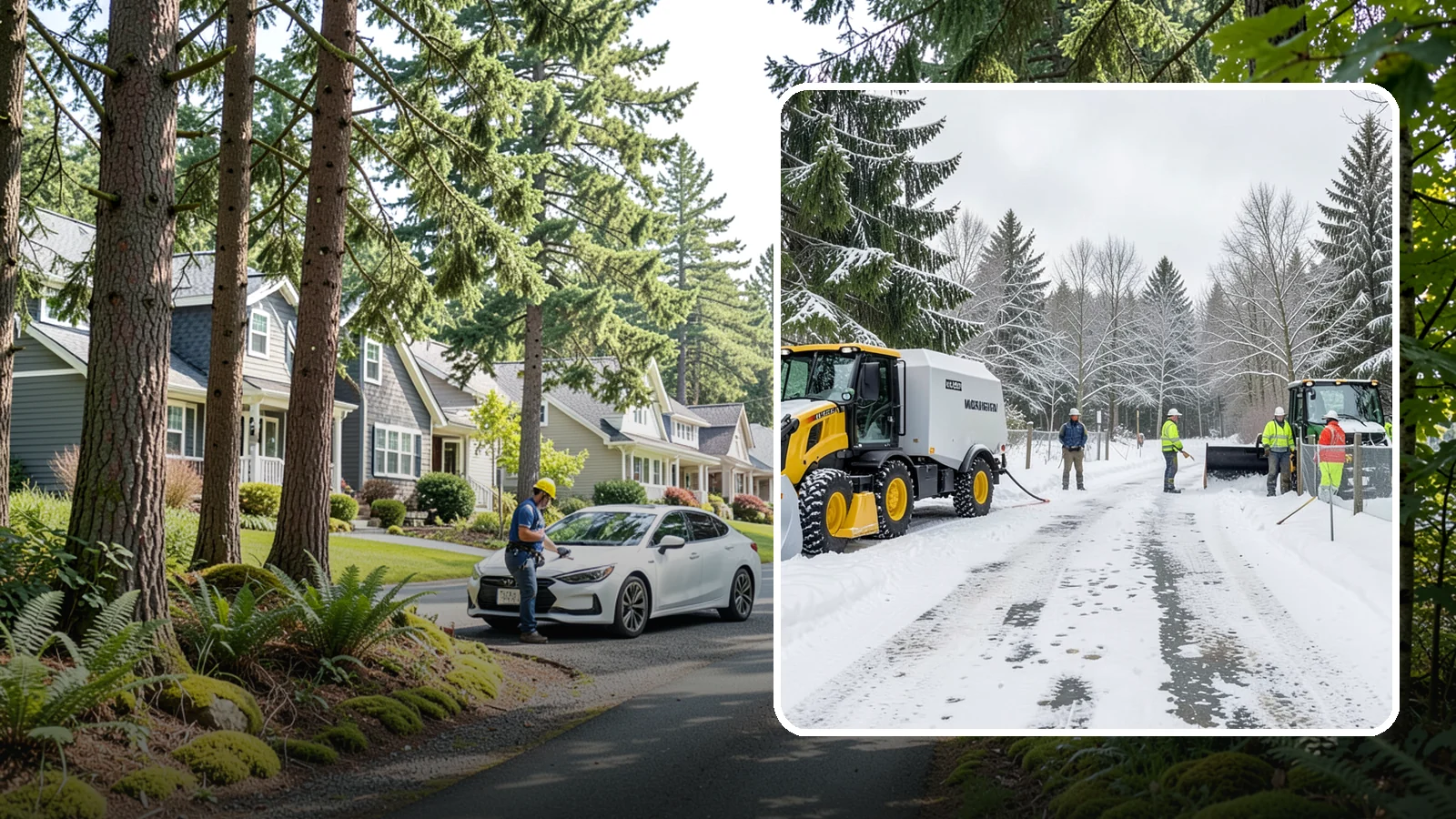 Snow Fence Installation in Normandy Park, King County, WA - We install snow fencing that catches drifting snow before it piles across your Western Washington driveways, walkways, and access...