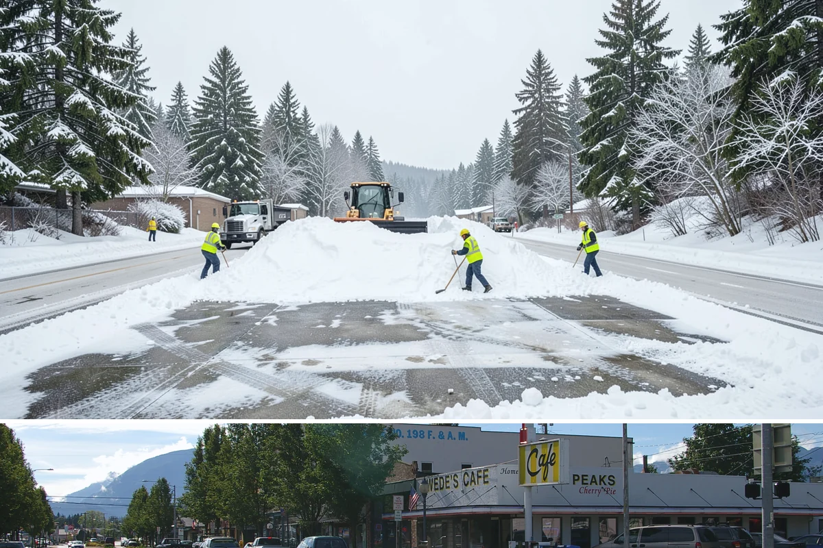 Snow Fence Installation in North Bend, King County, WA - We install snow fencing in late October or November before the first arctic outflow, and remove it once the risk of hard freezes...