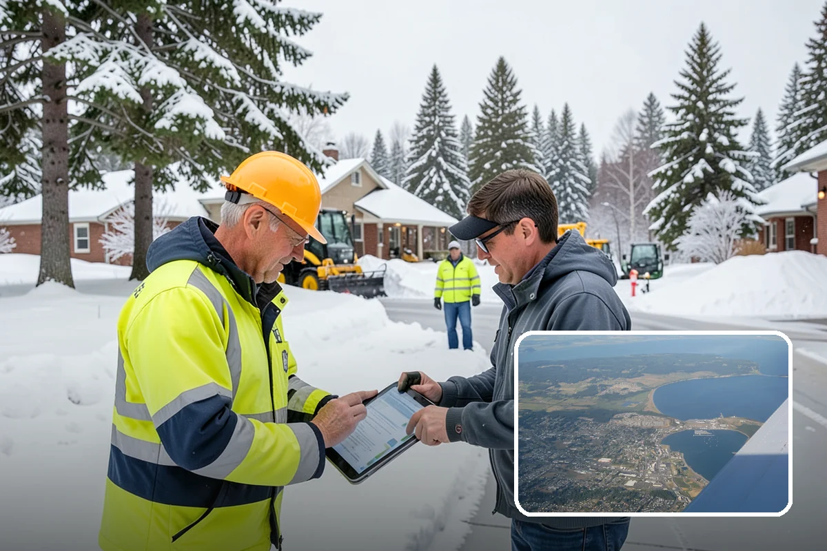 Snow Fence Installation in Oak Harbor, Island County, WA - Reduces repeat plowing costs by controlling where snow accumulates