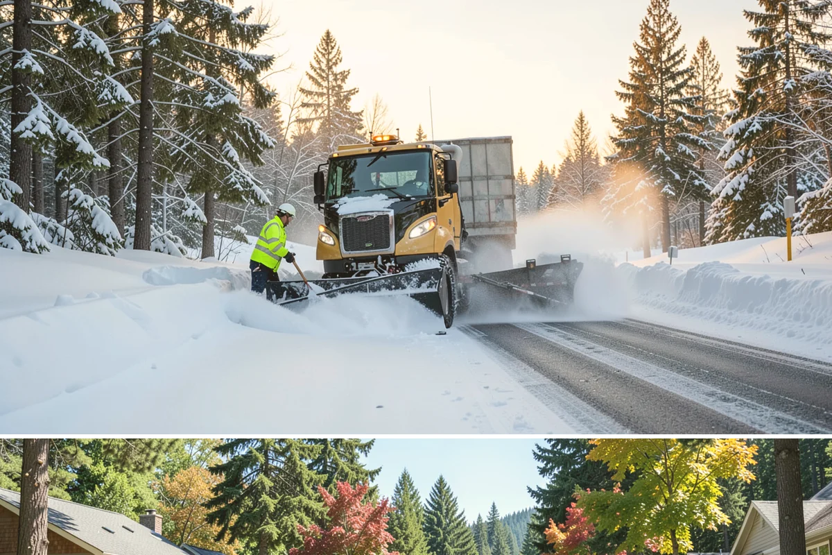 Snow Fence Installation in Orting, Pierce County, WA - We install snow fencing in late October or November before the first arctic outflow, and remove it once the risk of hard freezes...
