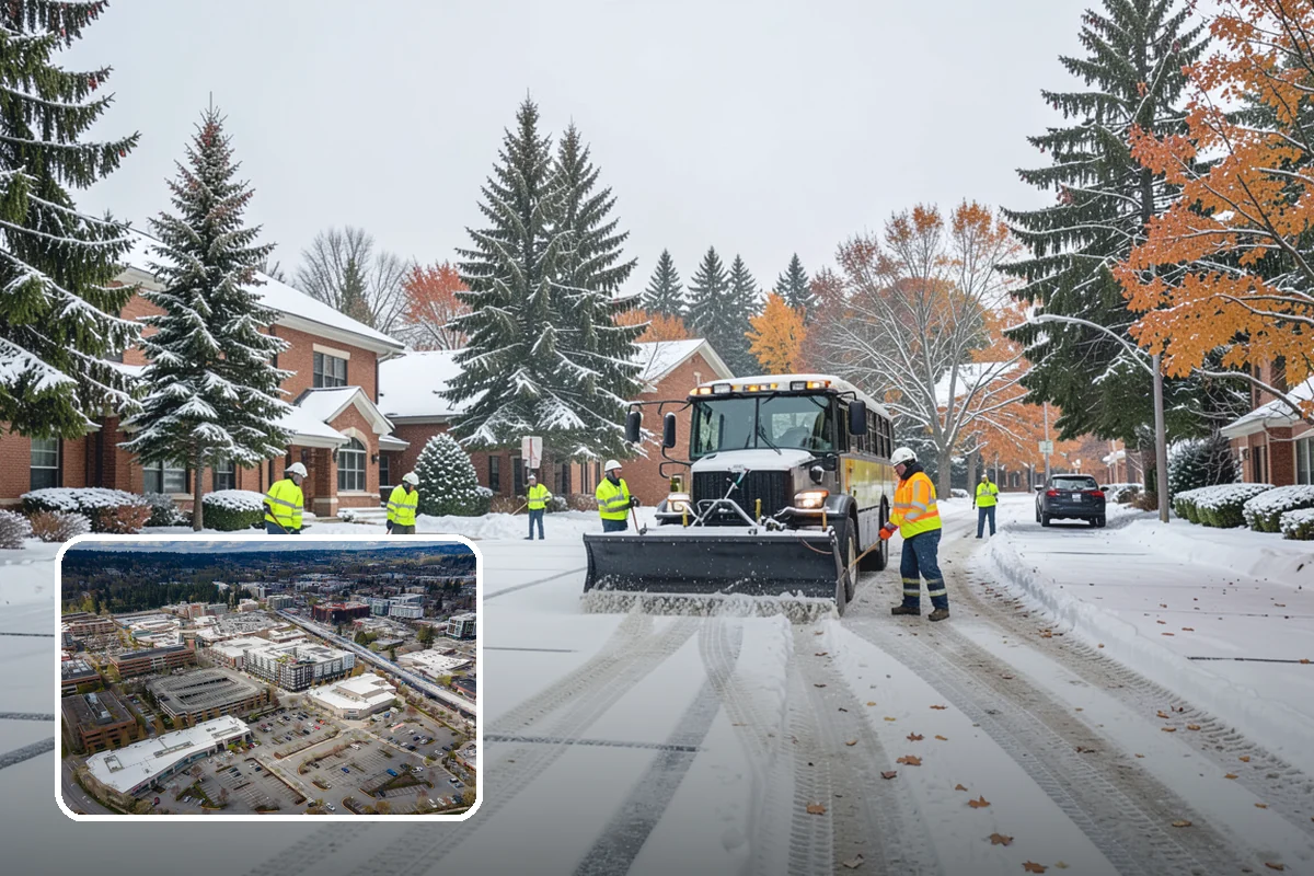 Snow Fence Installation in Redmond, King County, WA - Reduces repeat plowing costs by controlling where snow accumulates