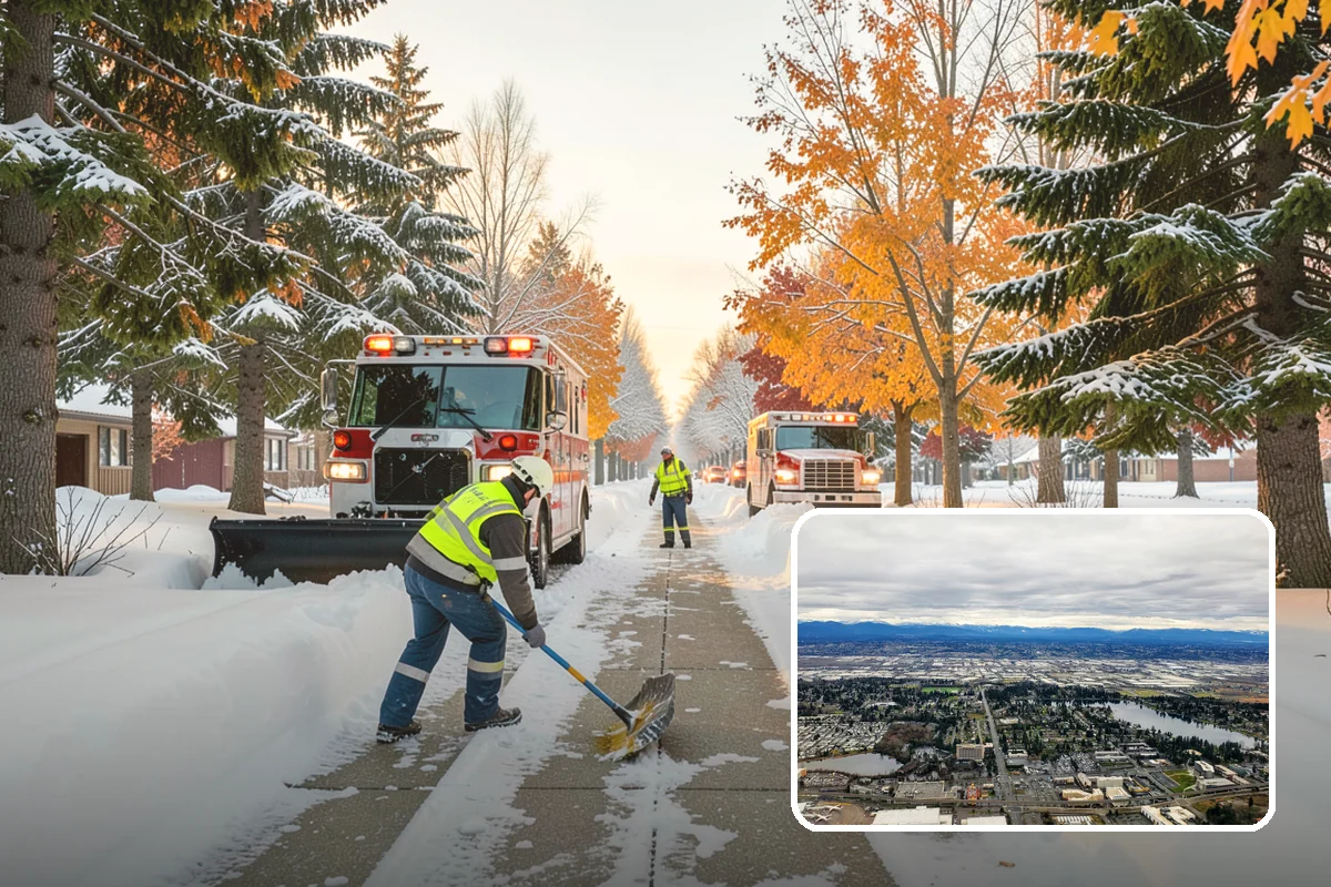 Snow Fence Installation in SeaTac, King County, WA - Reduces repeat plowing costs by controlling where snow accumulates