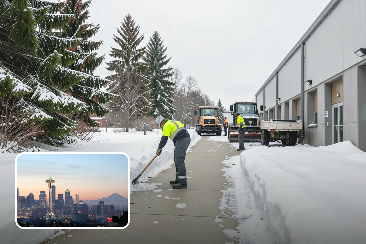 Snow Fence Installation in Seattle, King County, WA - Reduces repeat plowing costs by controlling where snow accumulates