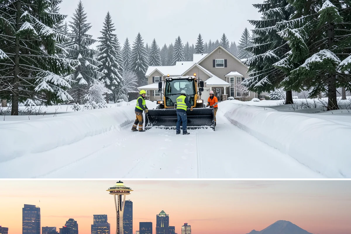 Snow Fence Installation in Seattle, King County, WA - We install snow fencing in late October or November before the first arctic outflow, and remove it once the risk of hard freezes...