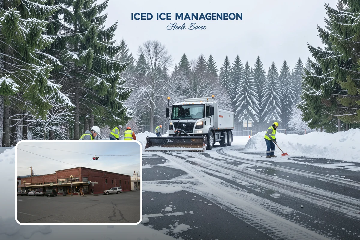 Snow Fence Installation in Sedro-Woolley, Skagit County, WA - Reduces repeat plowing costs by controlling where snow accumulates