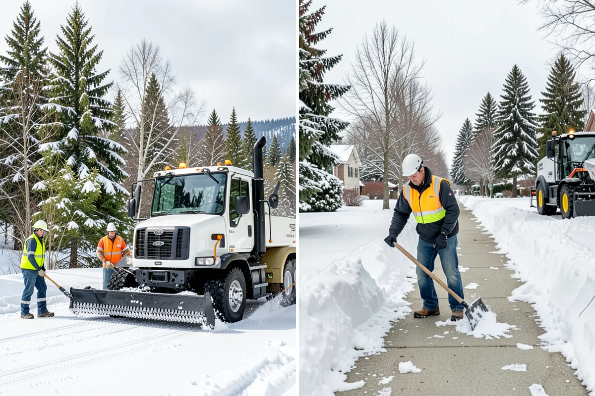 Snow Fence Installation in Shoreline, King County, WA - We walk the property and map prevailing wind exposure and drift-prone approaches