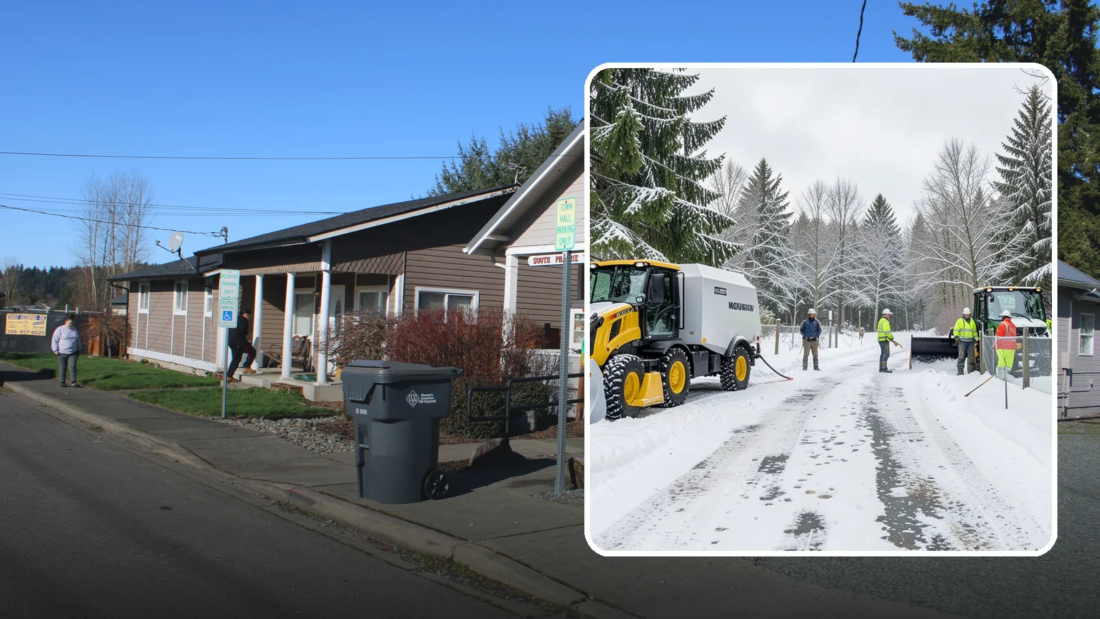 Snow Fence Installation in South Prairie, Pierce County, WA - We install snow fencing that catches drifting snow before it piles across your Western Washington driveways, walkways, and access...