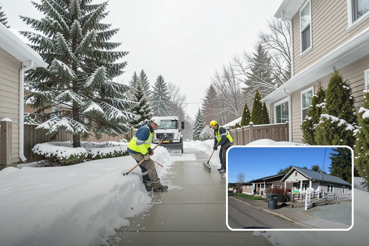 Snow Fence Installation in South Prairie, Pierce County, WA - Reduces repeat plowing costs by controlling where snow accumulates