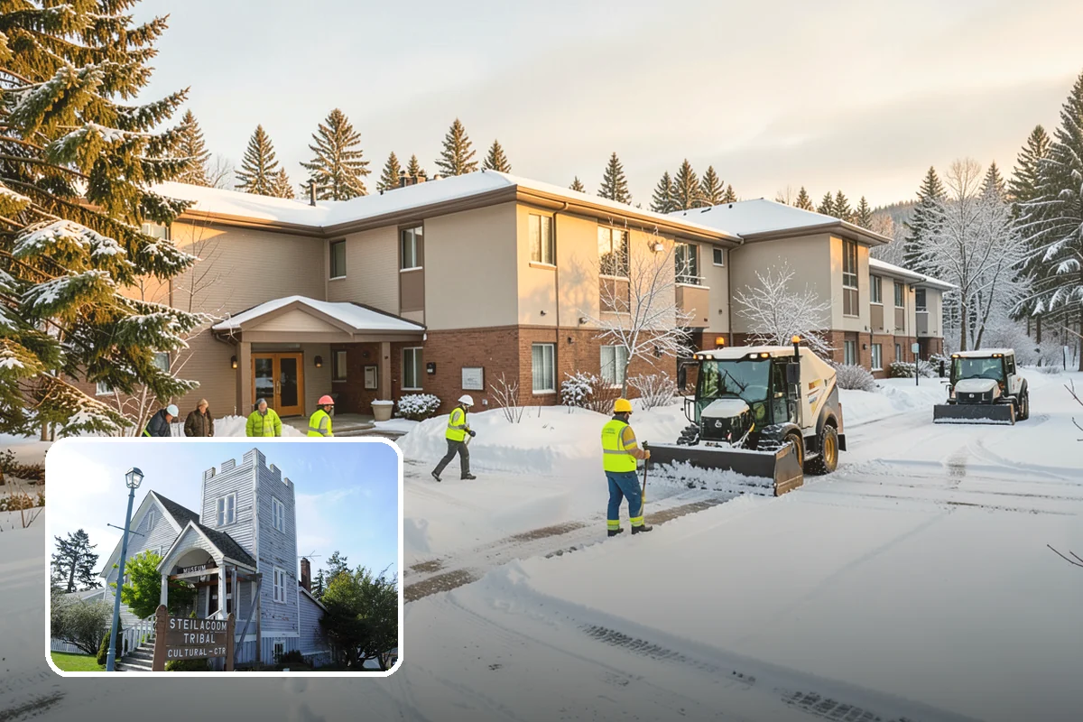 Snow Fence Installation in Steilacoom, Pierce County, WA - Reduces repeat plowing costs by controlling where snow accumulates