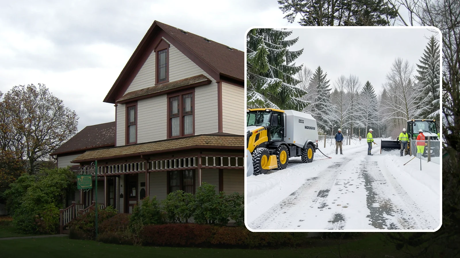 Snow Fence Installation in Sumner, Pierce County, WA - We install snow fencing that catches drifting snow before it piles across your Western Washington driveways, walkways, and access...