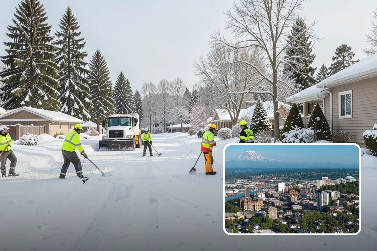 Snow Fence Installation in Tacoma, Pierce County, WA - Reduces repeat plowing costs by controlling where snow accumulates