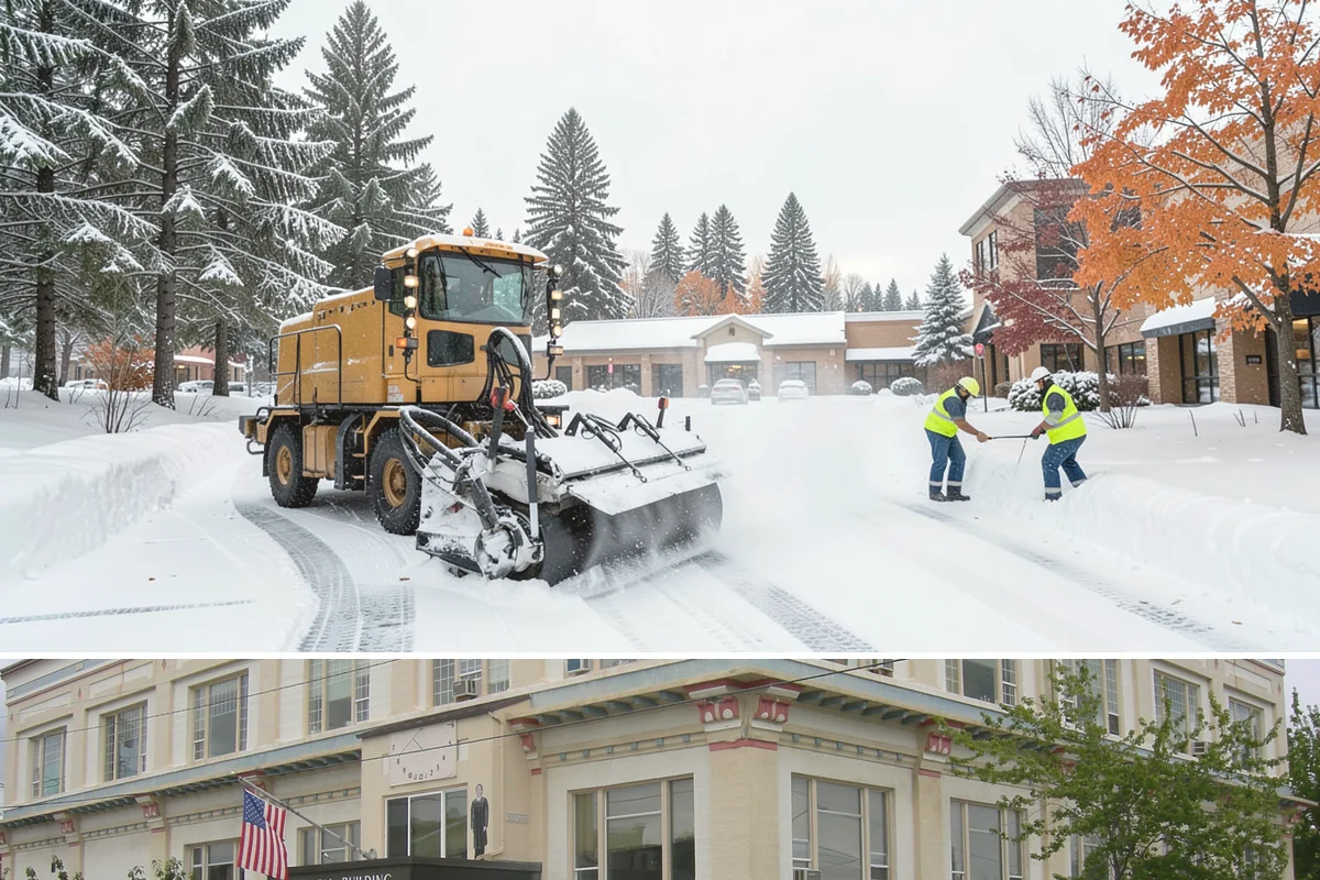 Snow Hauling in Anacortes, Skagit County, WA - Snow hauling becomes necessary mid-winter after several storms have filled a property's storage areas beyond capacity.