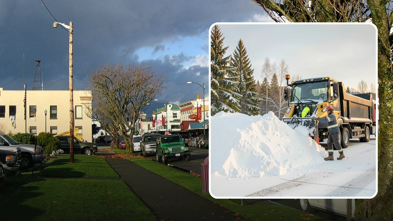 Snow Hauling in Arlington, Snohomish County, WA - We load and haul accumulated snow off your property when there is no room left to store it on site.