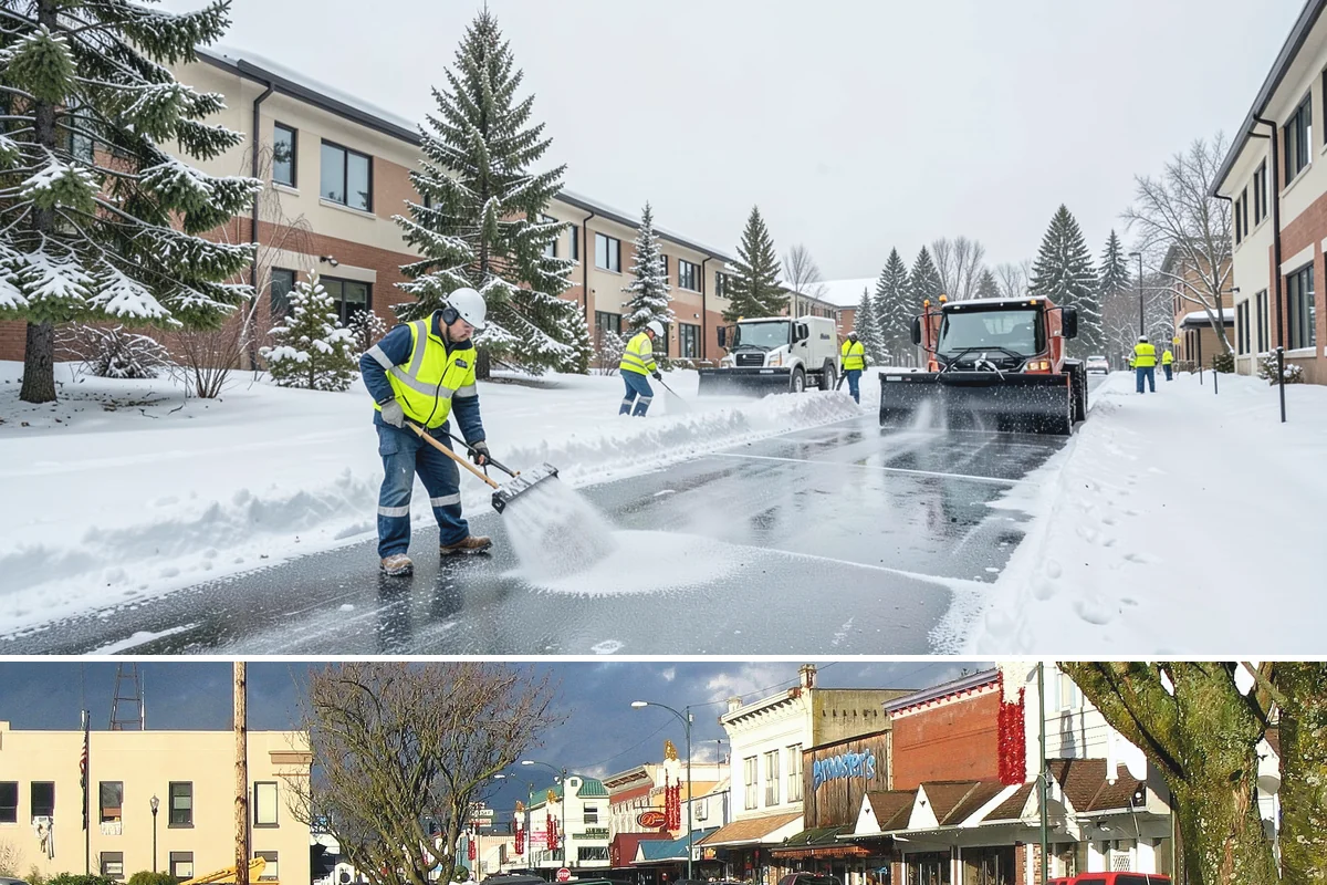 Snow Hauling in Arlington, Snohomish County, WA - Snow hauling becomes necessary mid-winter after several storms have filled a property's storage areas beyond capacity.