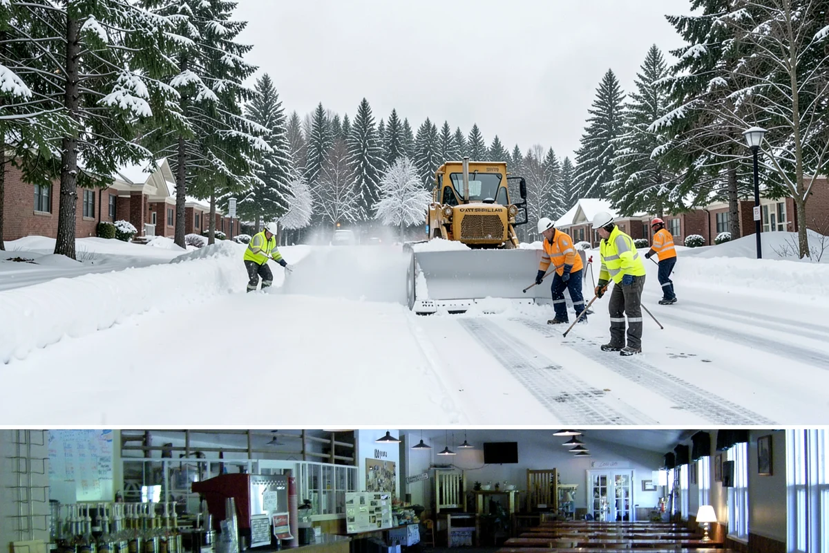 Snow Hauling in Black Diamond, King County, WA - Snow hauling becomes necessary mid-winter after several storms have filled a property's storage areas beyond capacity.