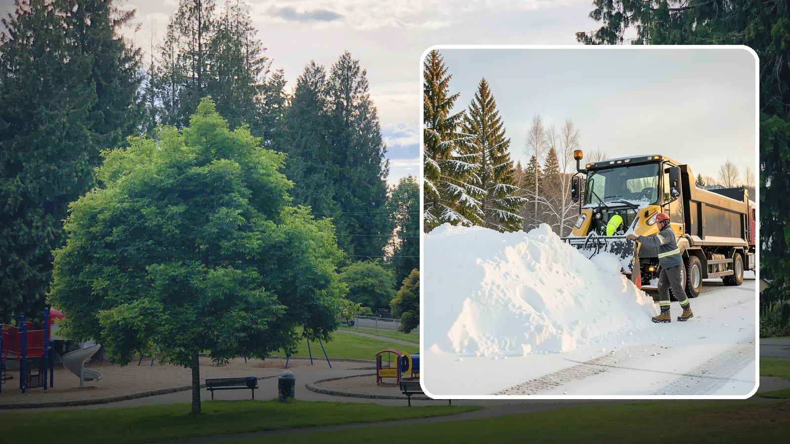 Snow Hauling in Bonney Lake, Pierce County, WA - We load and haul accumulated snow off your property when there is no room left to store it on site.