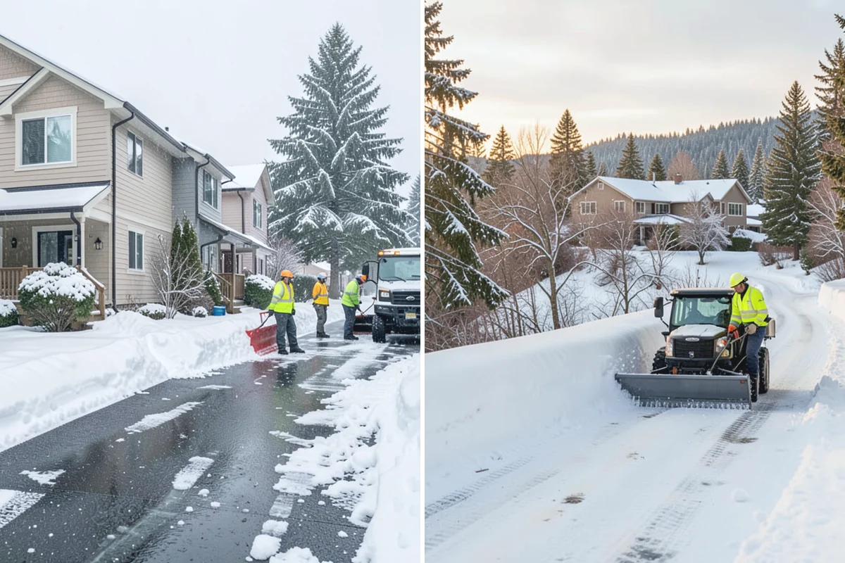 Snow Hauling in Bonney Lake, Pierce County, WA - Assess pile locations and total volume