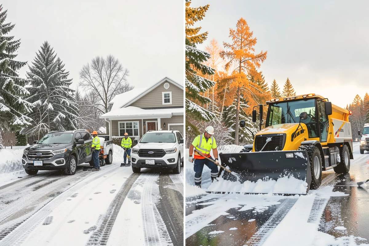 Snow Hauling in Brier, Snohomish County, WA - Assess pile locations and total volume