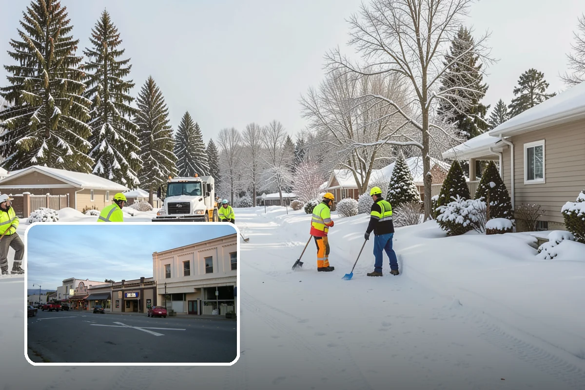 Snow Hauling in Burlington, Skagit County, WA - Recovers parking and usable space lost to piles