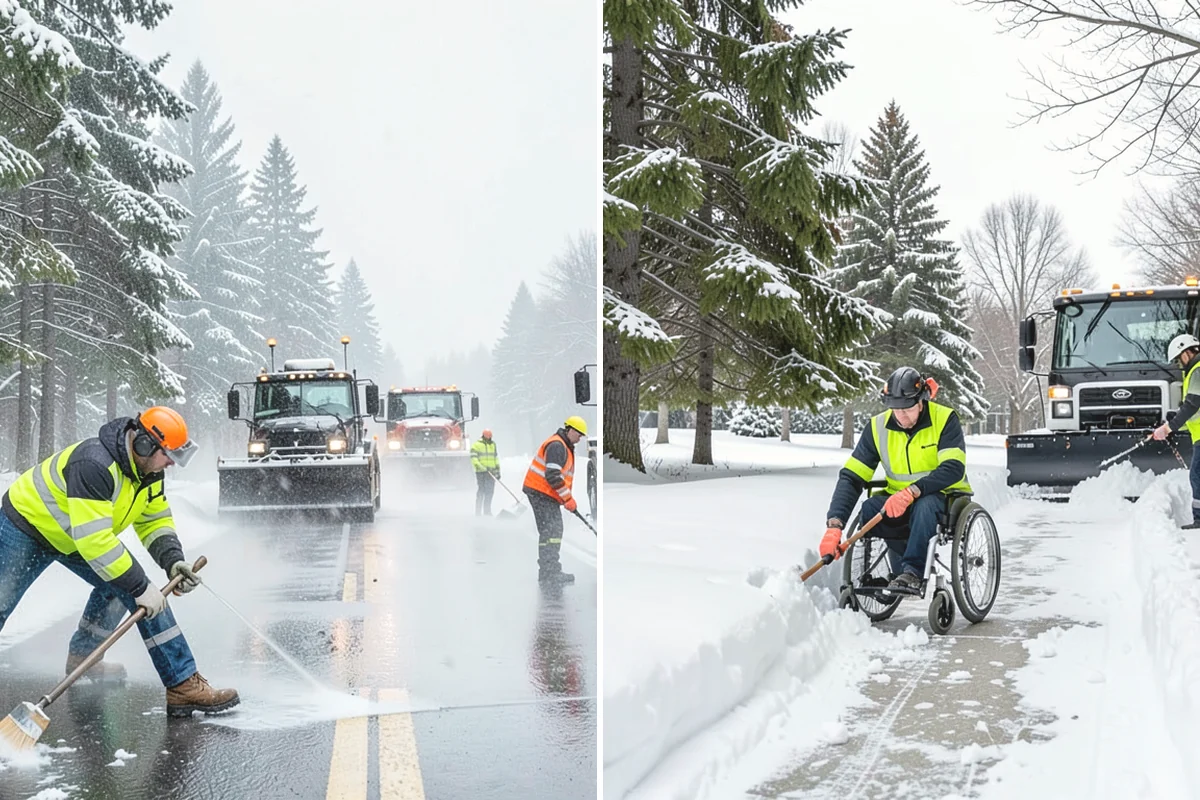 Snow Hauling in Burlington, Skagit County, WA - Assess pile locations and total volume