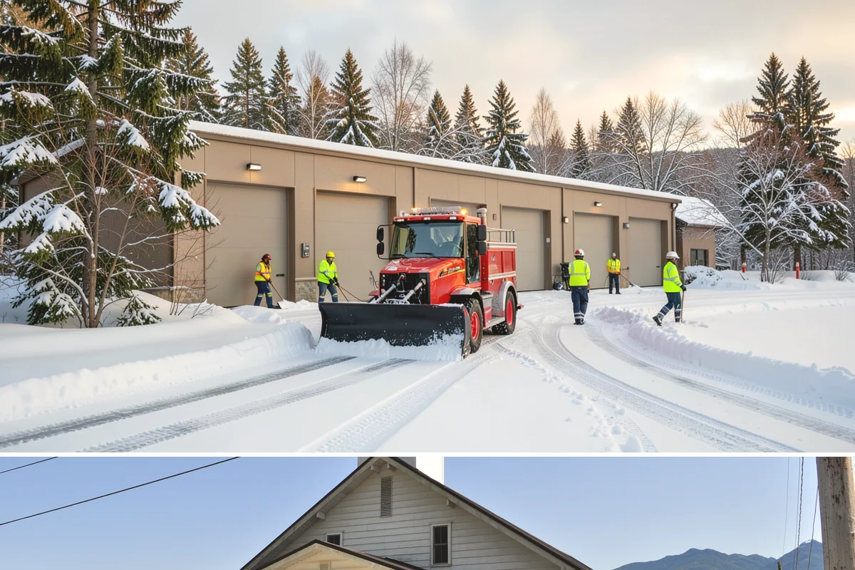 Snow Hauling in Concrete, Skagit County, WA - Snow hauling becomes necessary mid-winter after several storms have filled a property's storage areas beyond capacity.