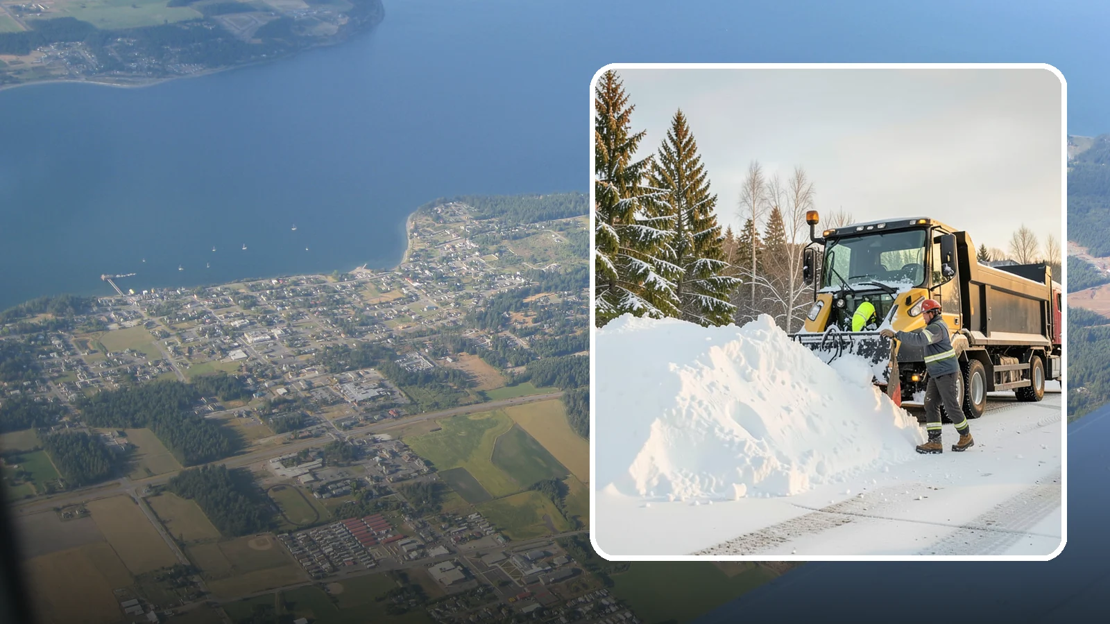 Snow Hauling in Coupeville, Island County, WA - We load and haul accumulated snow off your property when there is no room left to store it on site.