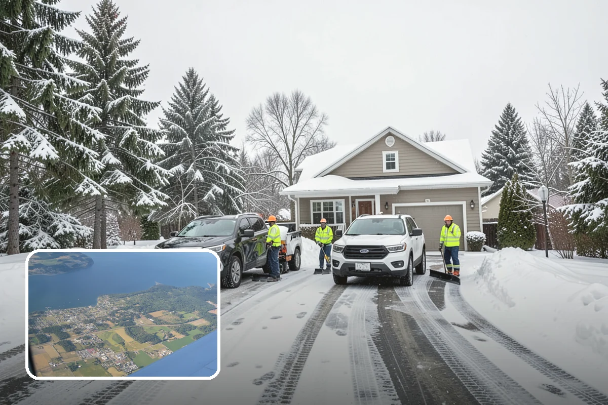 Snow Hauling in Coupeville, Island County, WA - Recovers parking and usable space lost to piles