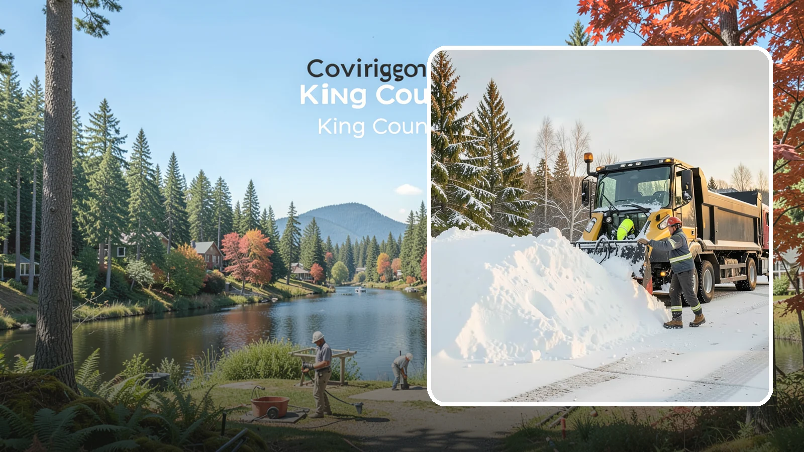Snow Hauling in Covington, King County, WA - We load and haul accumulated snow off your property when there is no room left to store it on site.