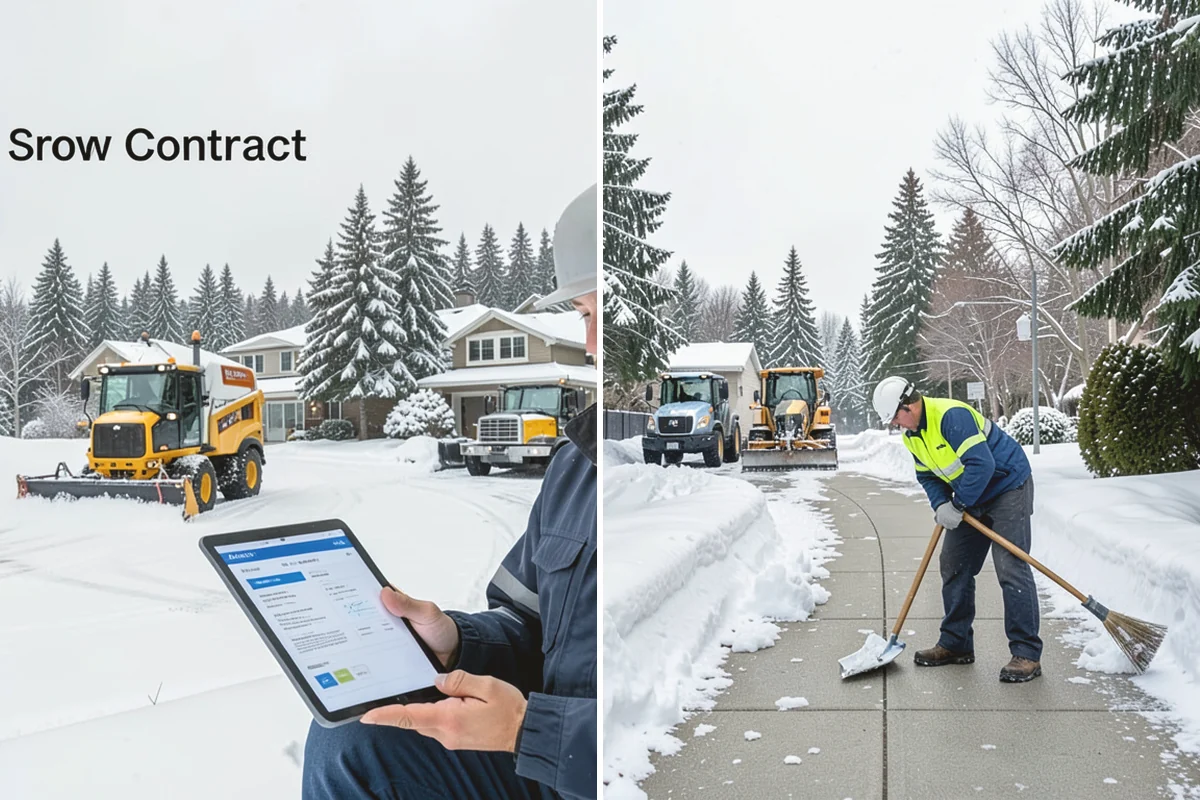 Snow Hauling in Covington, King County, WA - Assess pile locations and total volume