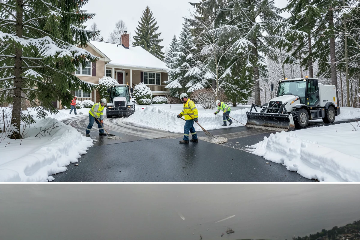 Snow Hauling in Des Moines, King County, WA - Snow hauling becomes necessary mid-winter after several storms have filled a property's storage areas beyond capacity.