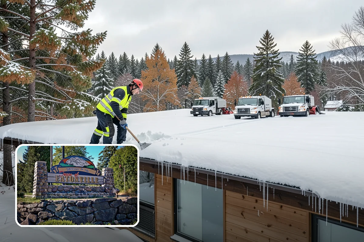 Snow Hauling in Eatonville, Pierce County, WA - Recovers parking and usable space lost to piles