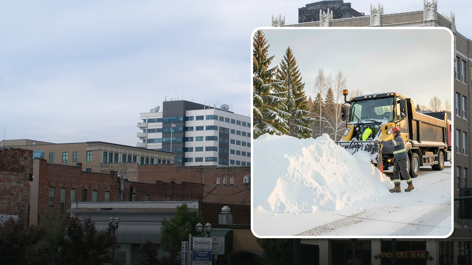 Snow Hauling in Everett, Snohomish County, WA - We load and haul accumulated snow off your property when there is no room left to store it on site.