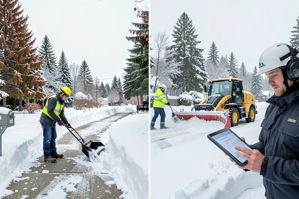 Snow Hauling in Everett, Snohomish County, WA - Assess pile locations and total volume