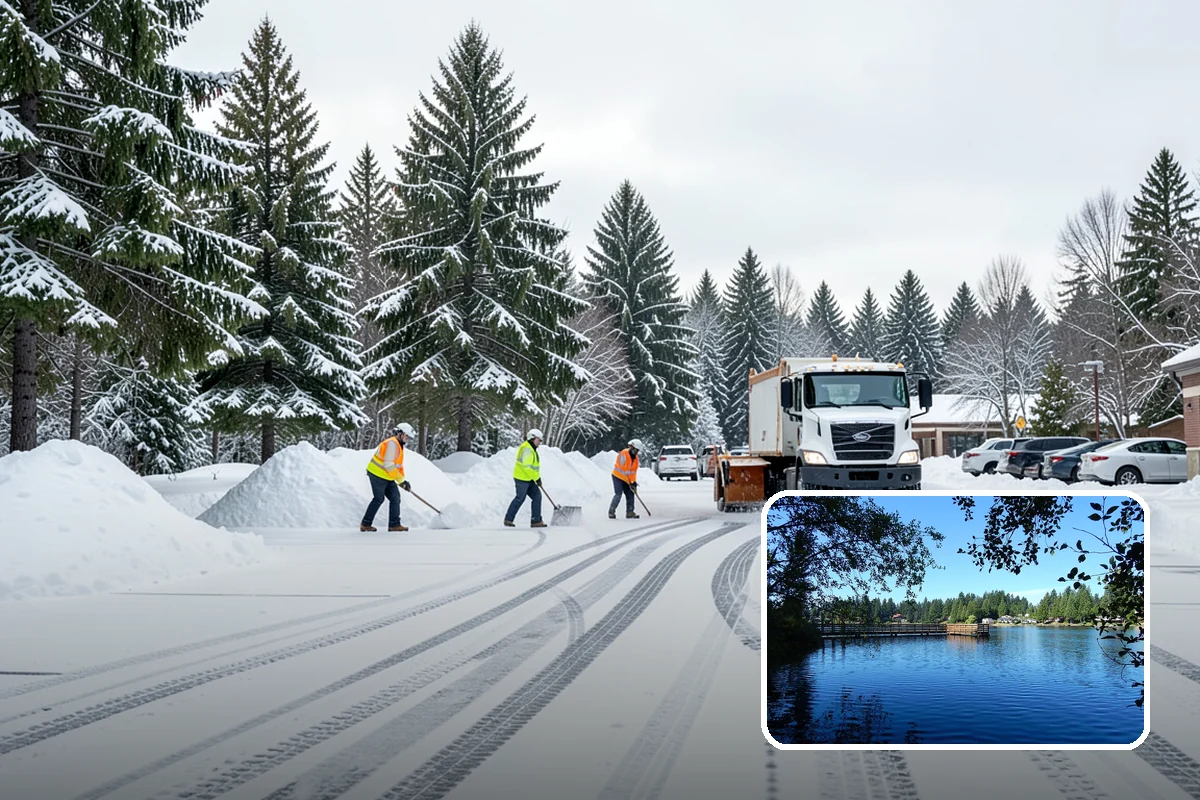 Snow Hauling in Federal Way, King County, WA - Recovers parking and usable space lost to piles