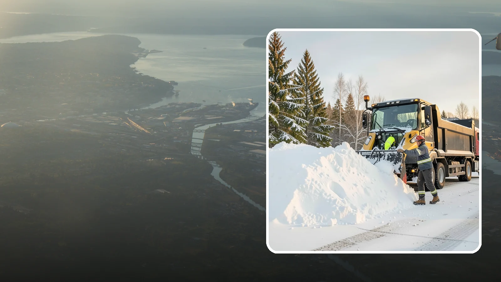 Snow Hauling in Fife, Pierce County, WA - We load and haul accumulated snow off your property when there is no room left to store it on site.